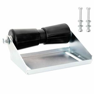 vidaXL Rolki przyczepy do łodzi z uchwytem 25,4 cm Stal ocynkowana