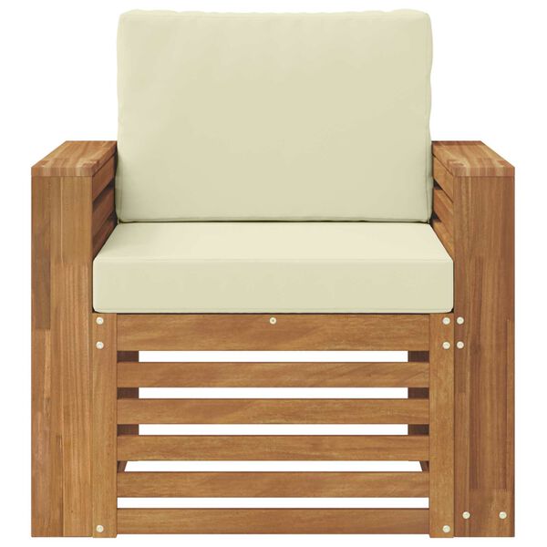 vidaXL Zestaw sof na zewnątrz Lite drewno akacjowe i poliester