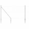 vidaXL Słupek ogrodzeniowy. Srebrny 50 x 1,4 m (siatka 50 mm) Stal