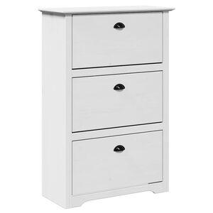 vidaXL Stojak na buty, BODO, biała, 80x35x118 cm