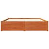 vidaXL Ramka ł&oacute;żka Woskowy Brąz 160 x 200 cm Lite drewno sosnowe