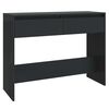 vidaXL Stolik konsolowy, czarny 100x35x76,5 cm materiał drewnopochodny