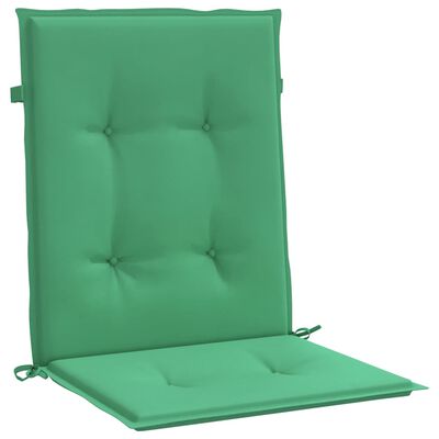 vidaXL Poduszki na krzesła ogrodowe, 6 szt., zielone, 100x50x3 cm