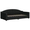 vidaXL Sofa z funkcją spania, czarna, 90x190 cm, obita tkaniną