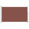 vidaXL Zwijana markiza boczna na taras, 180x300 cm, brązowa