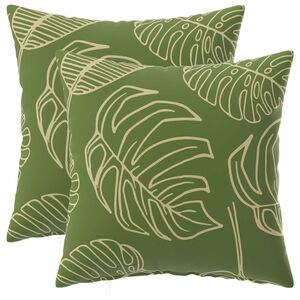 vidaXL Poszewka na poduszkę 2 pcs HEERLEN Wz&oacute;r liścia 30 x 30 cm