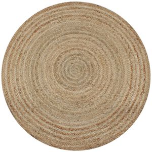 vidaXL Dywan pleciony z juty, 150 cm, okrągły