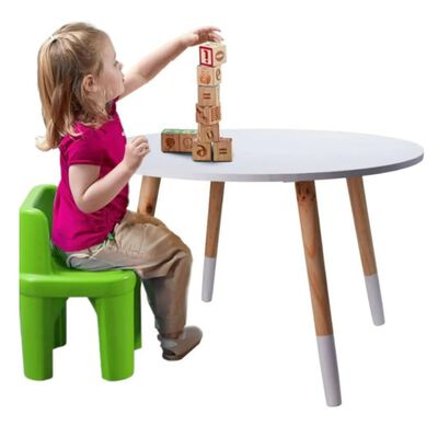 H&S Collection Stolik dla dzieci, 60x41 cm, biały