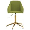 vidaXL Obrotowe krzesło stołowe, jasnozielone, obite aksamitem