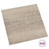 vidaXL Samoprzylepne panele podłogowe, 20 szt., PVC, 1,86 m², taupe