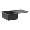 vidaXL Zlew kuchenny jednokomorowy Granite 78 x 50 x 20 cm Grafitowy