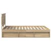 vidaXL Ramka ł&oacute;żka Sonoma 140 x 190 cm Lite drewno sosnowe