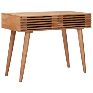 vidaXL Ręcznie robione biurko Brąz teakowy 100 x 48 x 76 cm