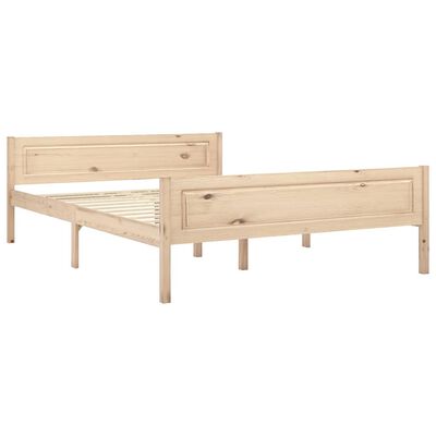 vidaXL Rama łóżka z litego drewna sosnowego, 160 x 200 cm