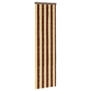 vidaXL Firanka owadobojna z chenillu Brązowy i beżowy 56 x 200 cm