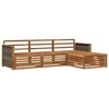 vidaXL Zestaw sof na zewnątrz naturalny 249,5 x 162,5 x 73 cm