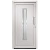 vidaXL Drzwi wejściowe zewnętrzne, białe, 98 x 200 cm