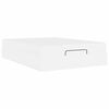 vidaXL Rama ł&oacute;żka z materacem z materacem 2 pcs Biały PVC