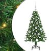 vidaXL Sztuczna choinka z podstawą Zielony 120 cm PVC i Stal i Plastik