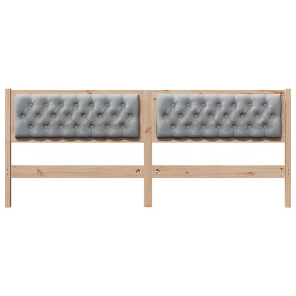 vidaXL Zagł&oacute;wek Inny Brązowy i jasnoszary 200 cm Lite drewno sosnowe