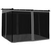 vidaXL Altanka ze ścianami z siatki, antracytowa, 3x3 m, stal
