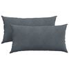 vidaXL Poduszki na sofę 2 pcs Ciemnoszary 80 x 40 cm