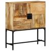 vidaXL Kredens, 80x30x95 cm, surowe drewno mango