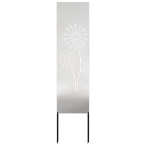 vidaXL Ekran zapewniający prywatność w ogrodzie Srebrny 32 x 140 cm
