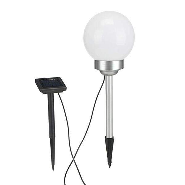 HI Solarna lampa kulista LED do ogrodu, obrotowa, 20 cm