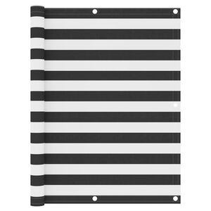 vidaXL Parawan balkonowy antracytowo-biały, 120x600 cm, tkanina Oxford
