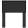 vidaXL Zagłówek Z zagłówkiem Czarny Dąb 75 cm Materiał drewnopochodny
