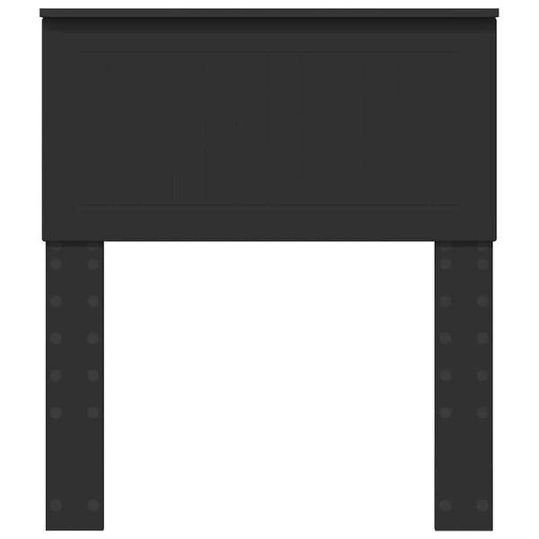 vidaXL Zagłówek Z zagłówkiem Czarny Dąb 75 cm Materiał drewnopochodny