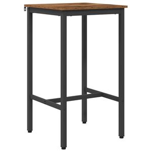 vidaXL St&oacute;ł barowy 52 x 52 x 90 cm Drewno inżynieryjne Stare drewno