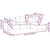 vidaXL Sofa modułowa z podn&oacute;żkiem i poduszkami Tkanina sztruksowa