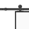 vidaXL Drzwi przesuwne z osprzętem, 90x205 cm, szkło i aluminium