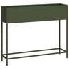 vidaXL Podwyższona doniczka ogrodowa oliwkowy 100 x 26 x 82 cm Stal
