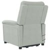 vidaXL Podnoszony fotel masujący, jasnoszary, aksamitny