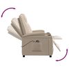 vidaXL Fotel ułatwiający wstawanie, cappuccino, sztuczna sk&oacute;ra