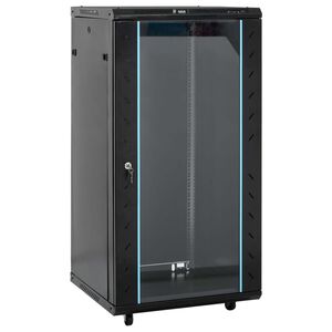 vidaXL Szafa sieciowa 22U z n&oacute;żkami obrotowymi 19" IP20 60x60x120 cm