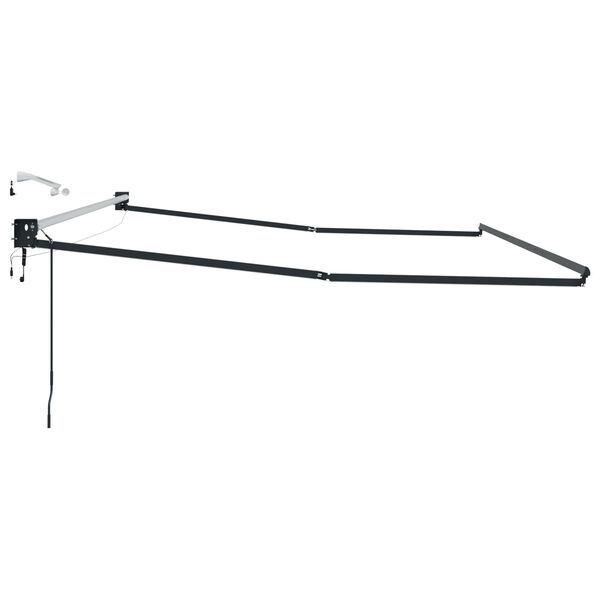 vidaXL Elektryczna rama markizy składanej Antracyt 4 &times; 3 m Aluminium