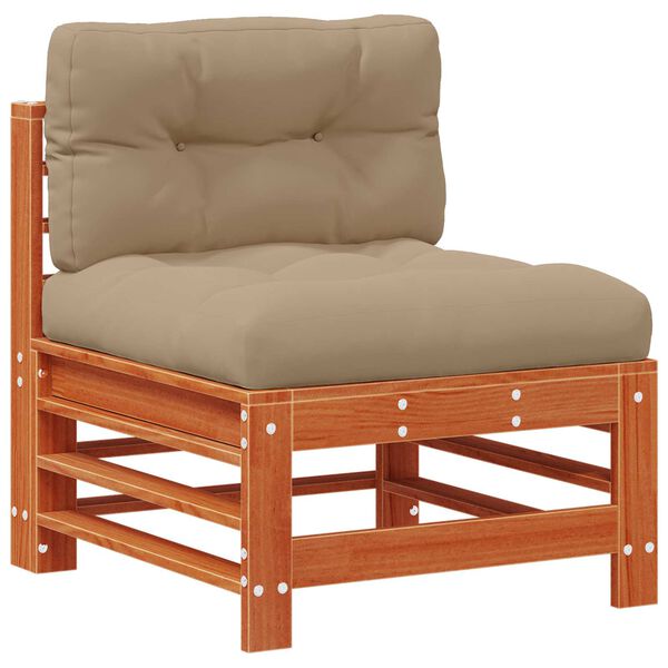 vidaXL Zestaw wypoczynkowy w ogrodzie 6 pcs Woskowy Brąz