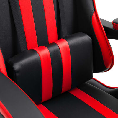 vidaXL Fotel dla gracza, czerwony, sztuczna skóra
