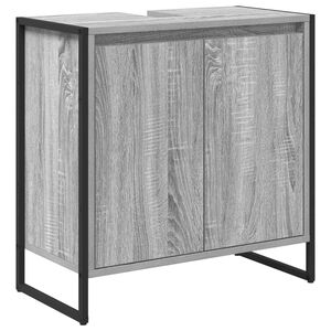 vidaXL Szafka Łazienkowa Szary Sonoma 60 x 30 x 60 cm