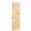 vidaXL Drzwi przesuwne Naturalne i białe 70 x 210 cm