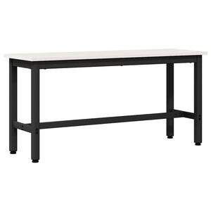 vidaXL Ławka jadalniana Biały 100 x 32,5 x 49 cm Lite drewno sosnowe