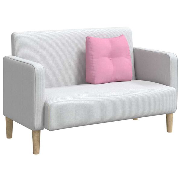 vidaXL Poduszka na plecy R&oacute;żowy 45 x 24 x 50 cm tkanina