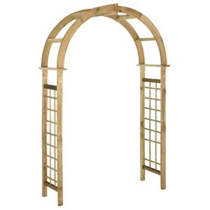 vidaXL Pergola ogrodowa zwieńczona łukiem, impregnowane drewno sosnowe