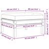 vidaXL Podnóżek ogrodowy z poduszką, impregnowane drewno sosnowe