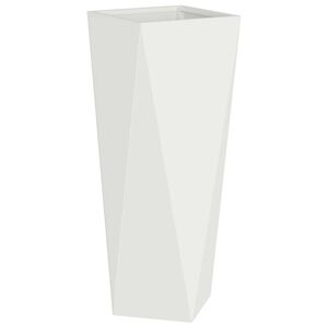 vidaXL Donica Biały 30 x 30 x 75 cm Stal
