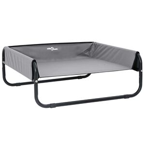 vidaXL Legowisko dla psa Jasnoszary 75 x 75 x 30 cm Stal